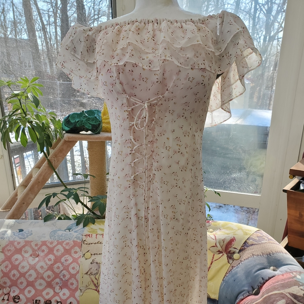 Elegant sister of the bride dress.